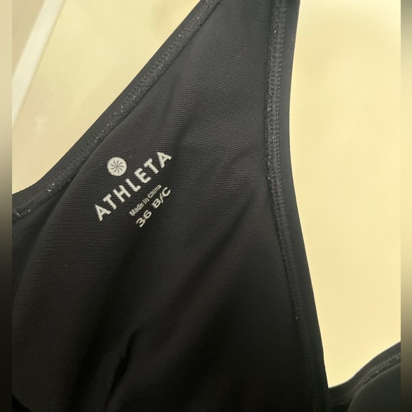 ATHLETA Swimsuit Top Dress Black 36 B/C - Picture 5 of 8